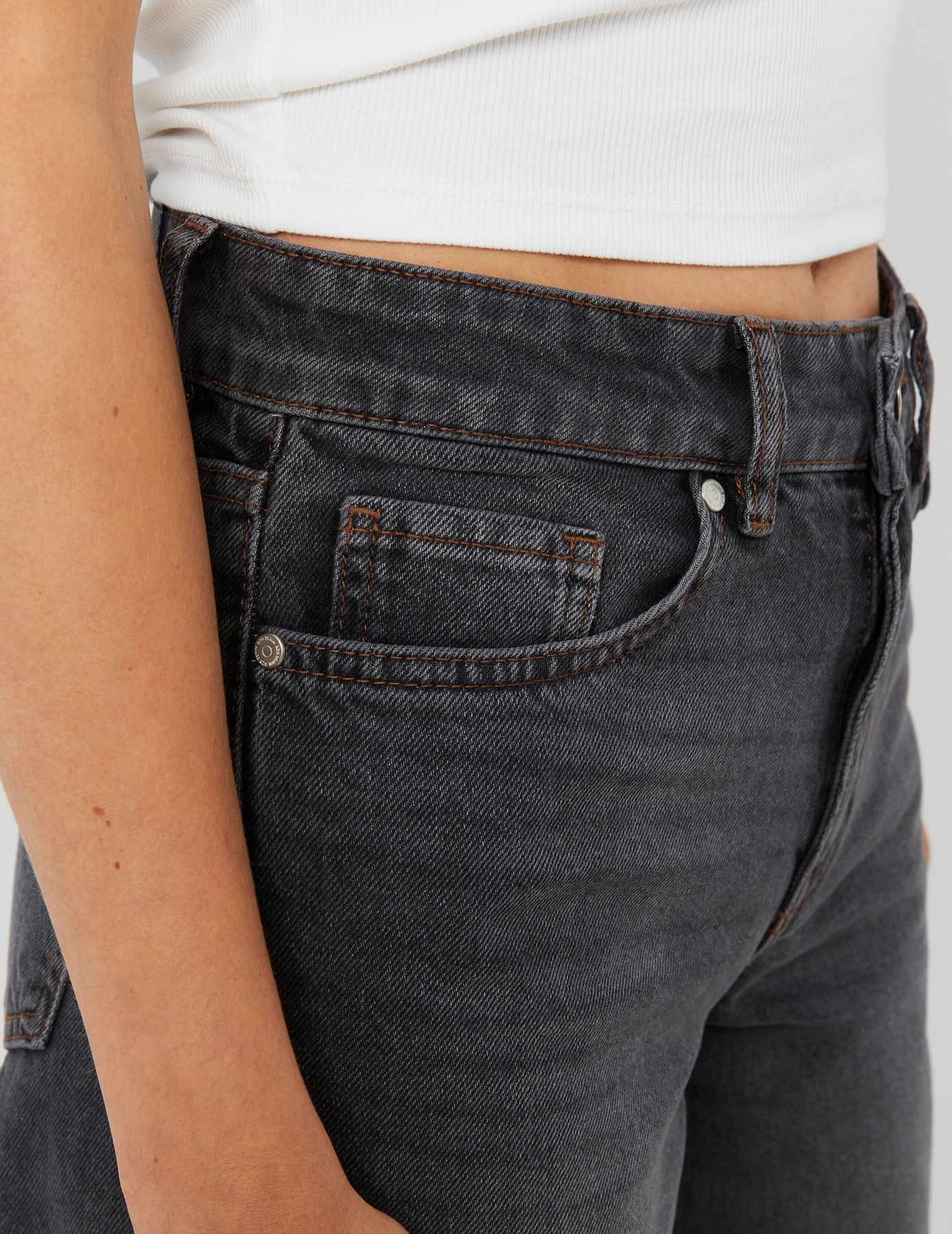 Jean wide leg taille basse