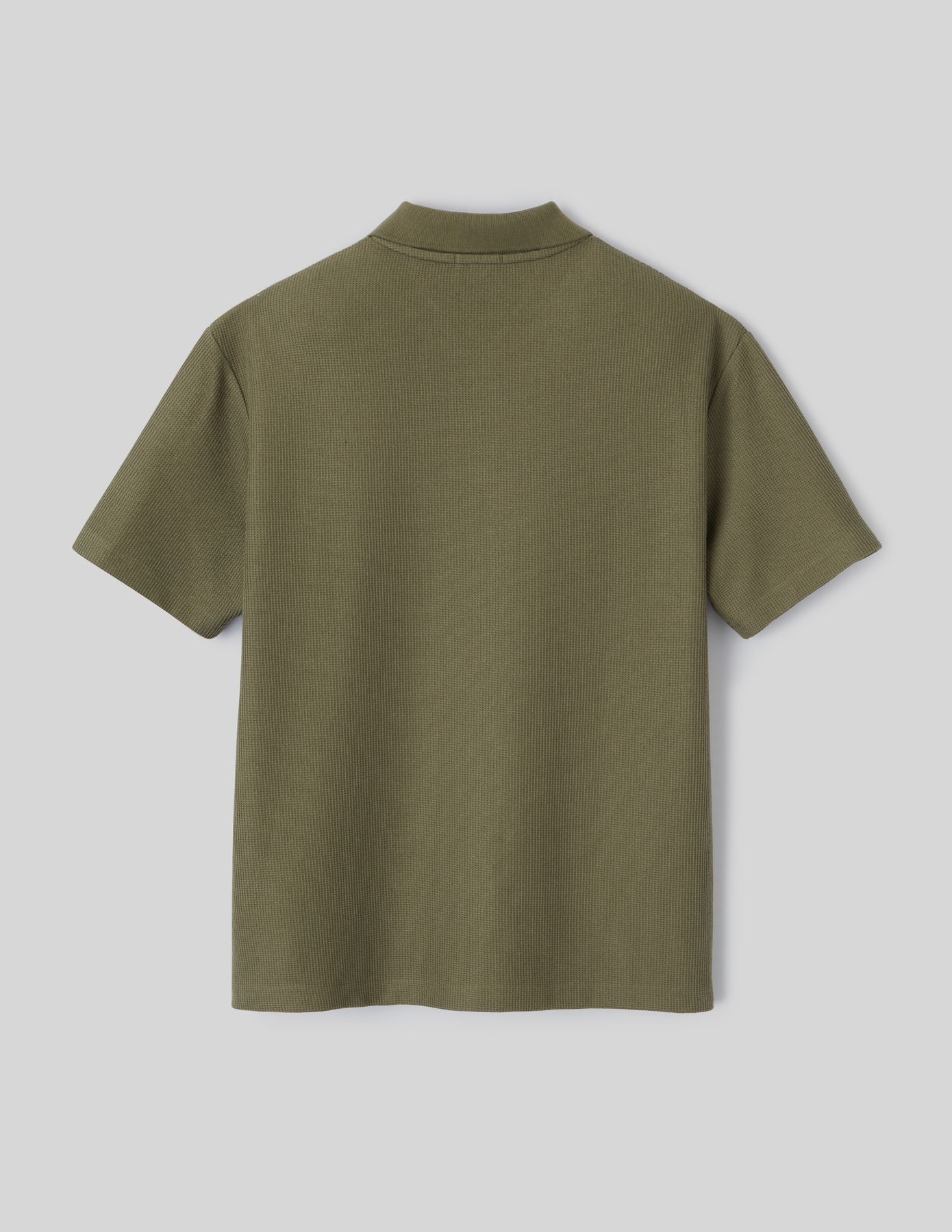 Polo maille gauffrée