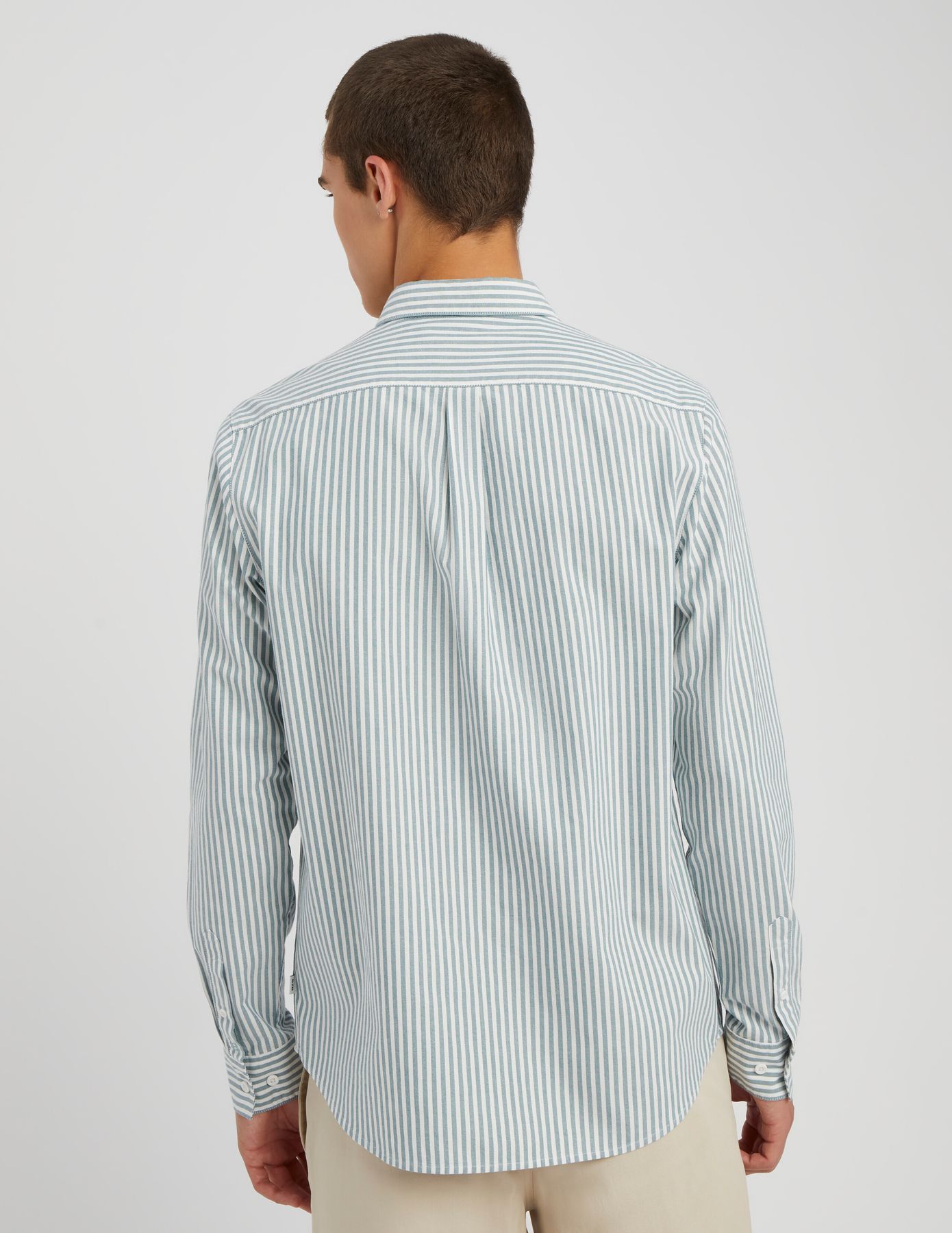 Chemise rayée droite