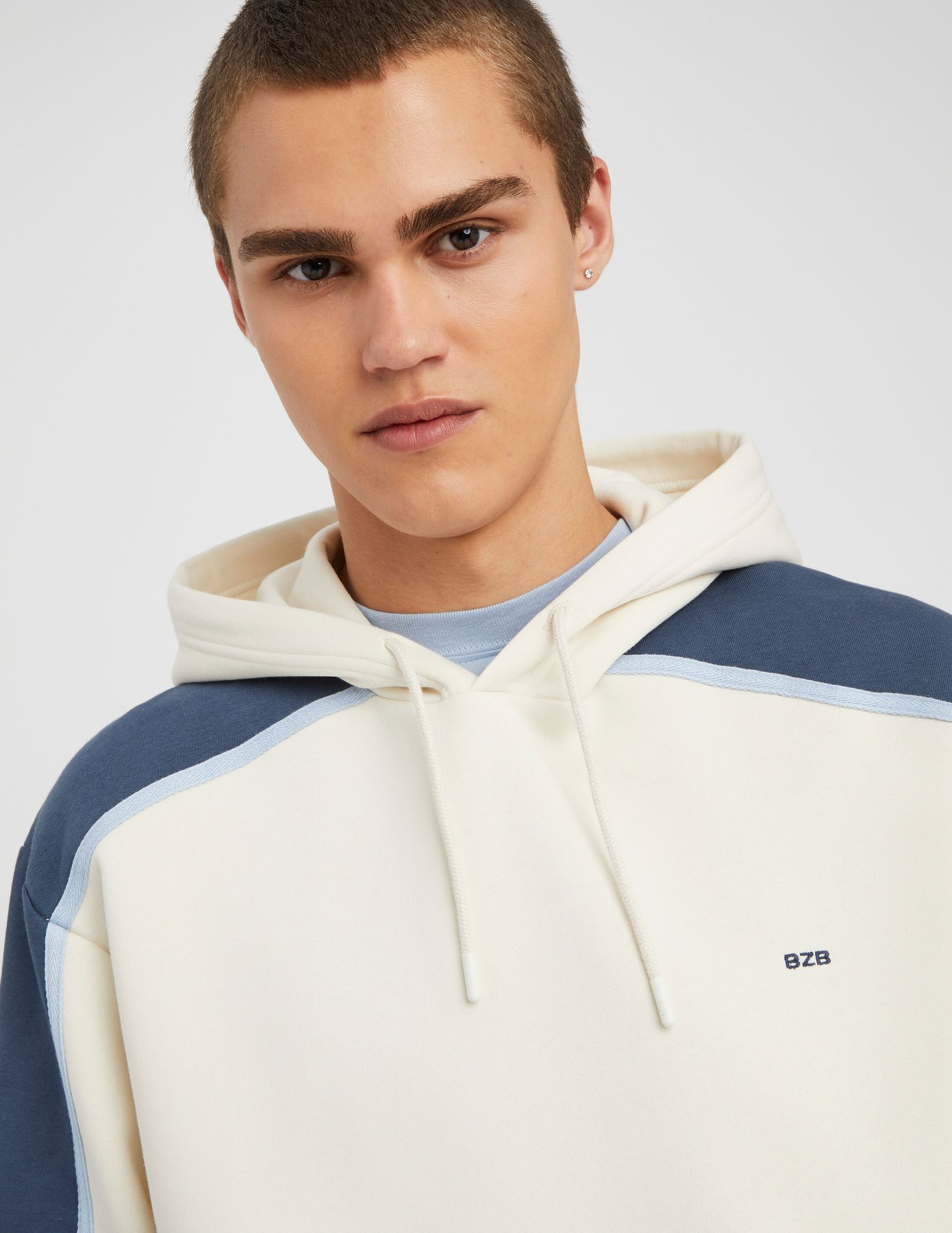 Sweat à capuche colorblock