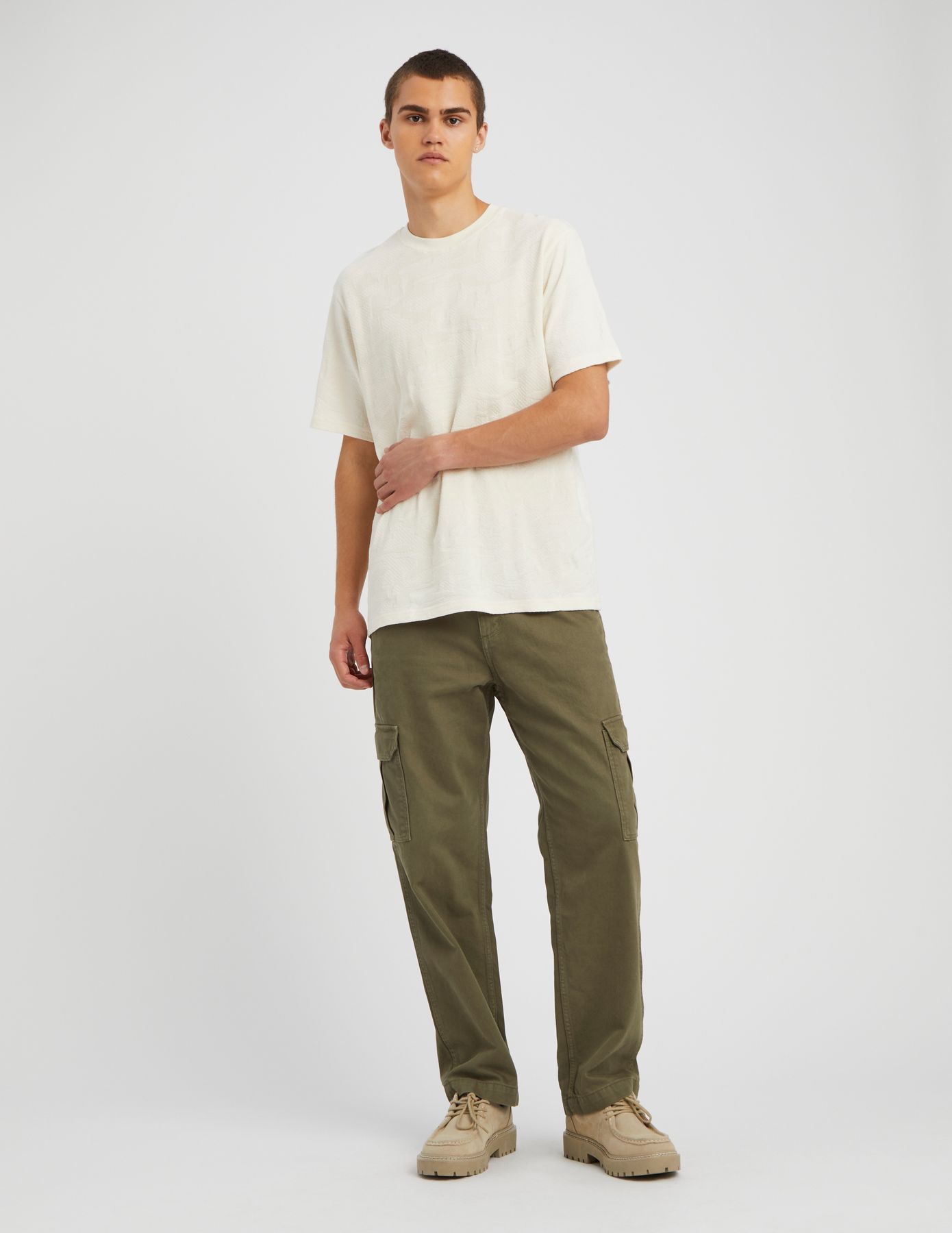 T-shirt jacquard camouflage