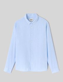 Chemise manches longues viscose lin