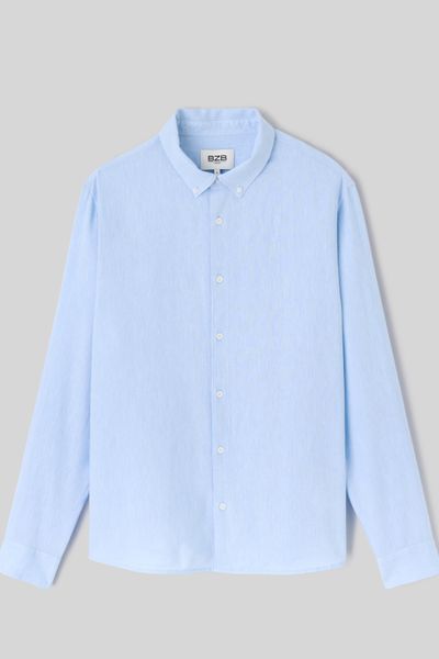 Chemise manches longues viscose lin