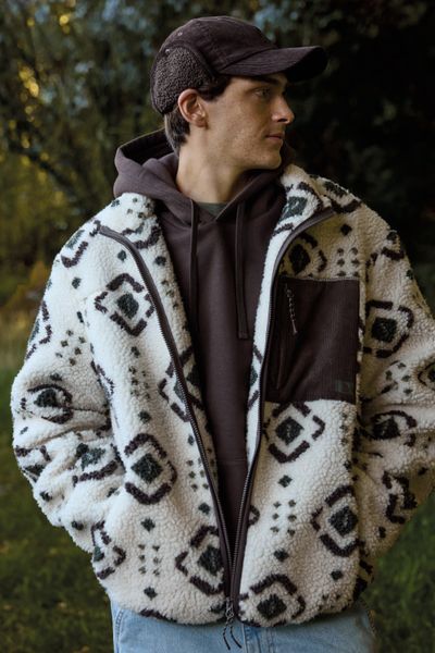 Veste zipp&eacute;e imprim&eacute;e
