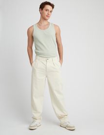 Pantalon twill à pinces