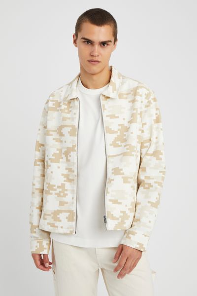 Veste zipp&eacute;e imprim&eacute;e