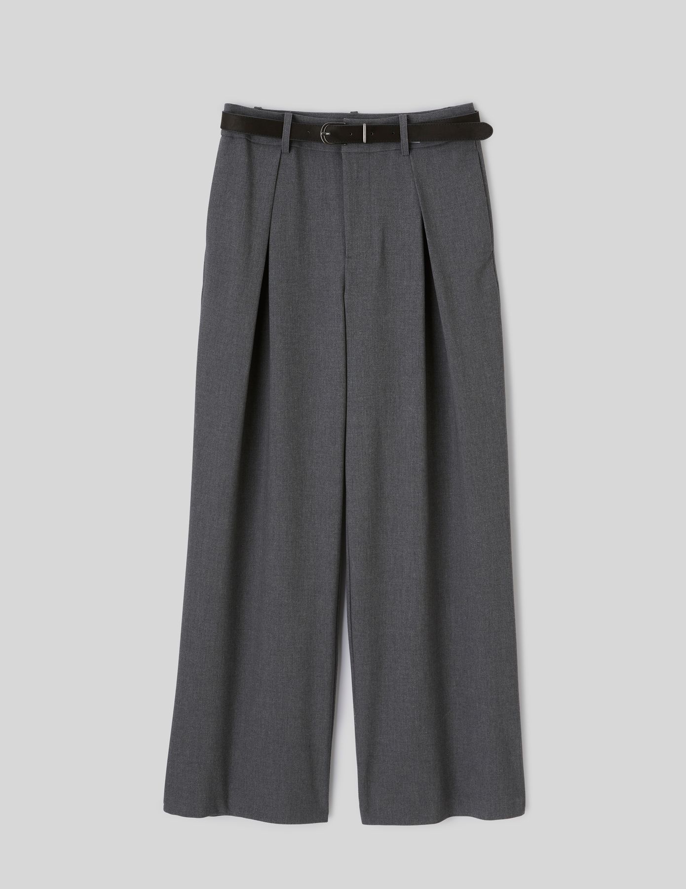 Pantalon large &agrave; pinces