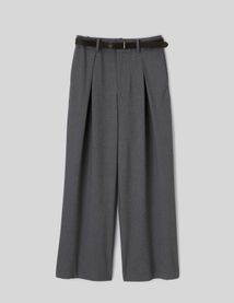 Pantalon large &agrave; pinces