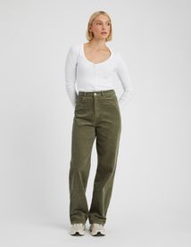 Pantalon velours straight