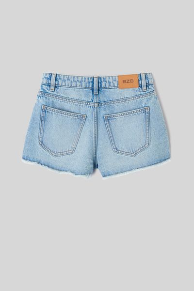 Short en Denim Raw cut