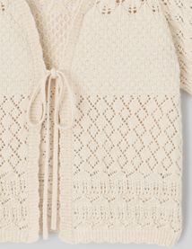 Gilet court en crochet