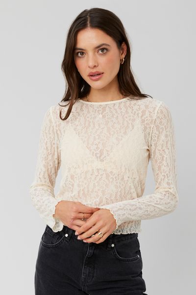 T-shirt dentelle