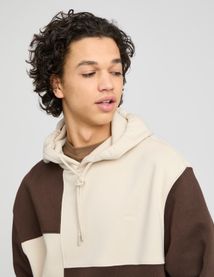 Sweat à capuche patchwork