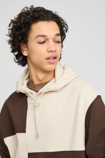Sweat à capuche patchwork