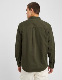 Chemise droite twill uni