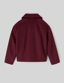 Manteau caban en laine