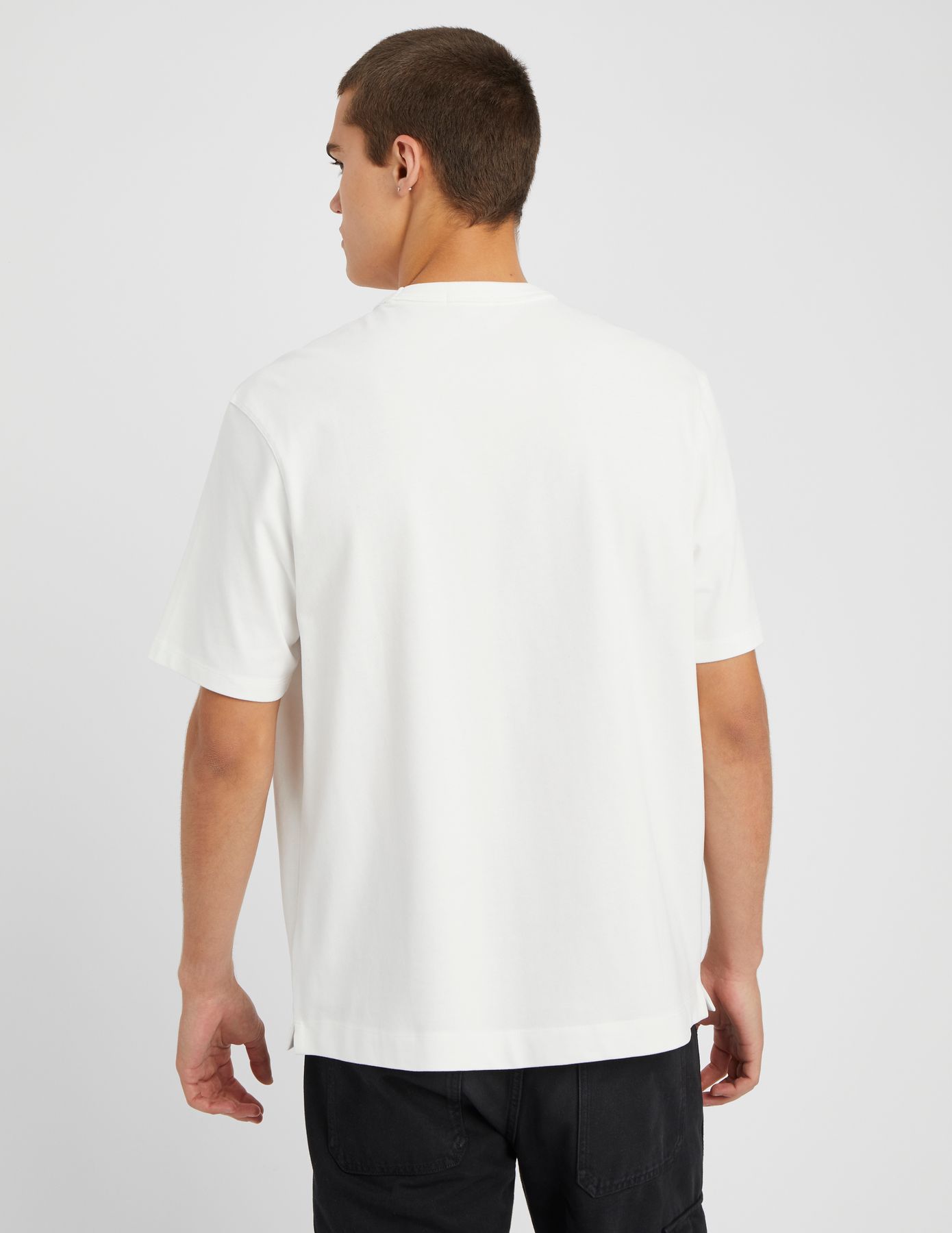 T-shirt lourd touch&eacute; peau de p&ecirc;che