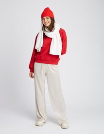 Pantalon texturé et pailleté