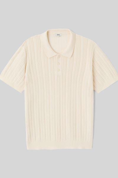Polo maille fantaisie