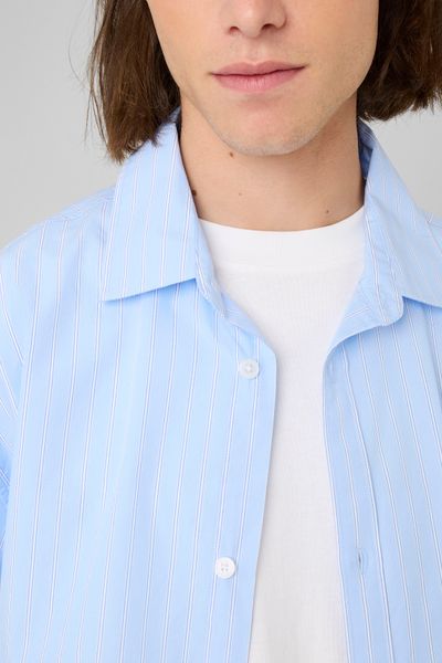 Chemise manches courtes ray&eacute;es