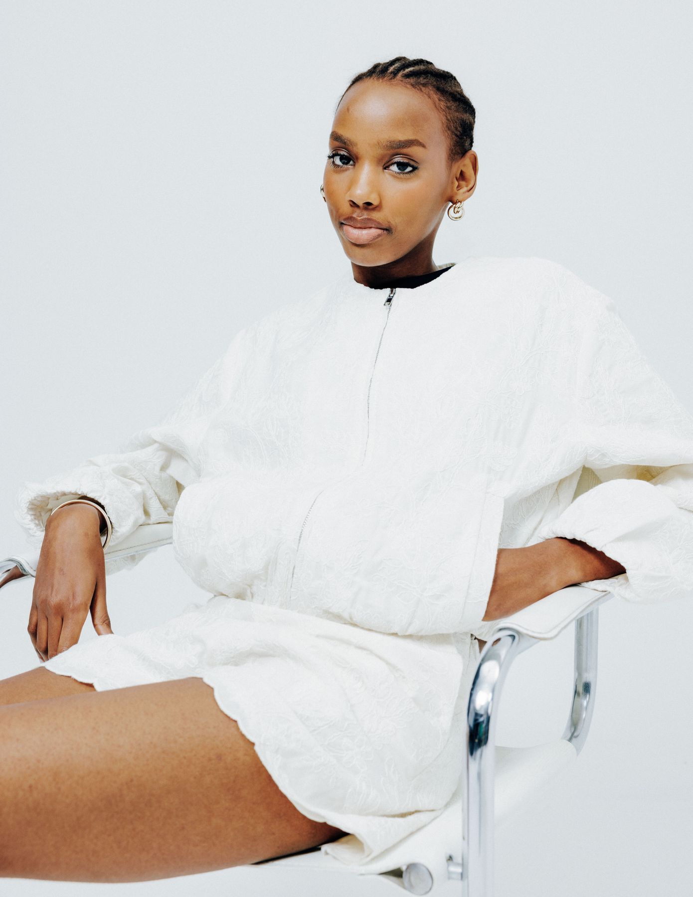 Veste boule l&eacute;g&egrave;re brod&eacute;e