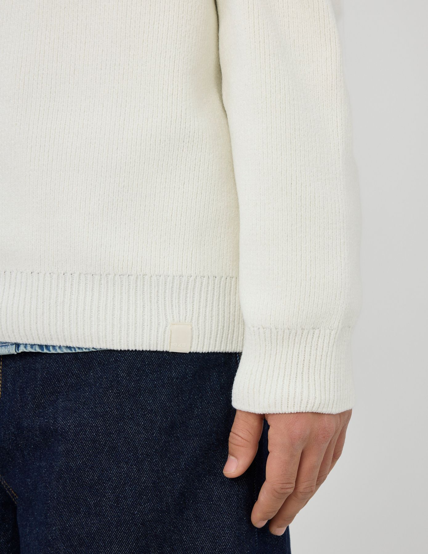 Pull chenille col montant