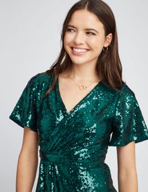 Robe courte sequins