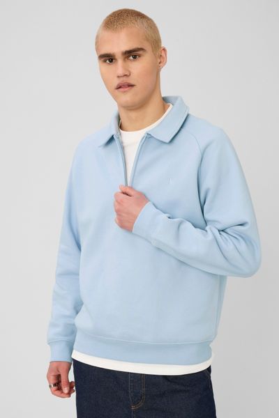 Sweat col polo zipp&eacute;