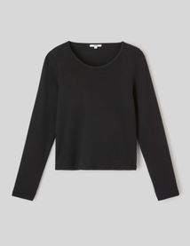 T-shirt manches longues c&ocirc;tel&eacute;