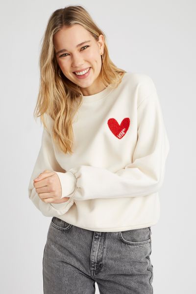 Sweat brodé patch bouclette