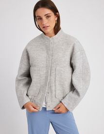 Veste bombardier en laine