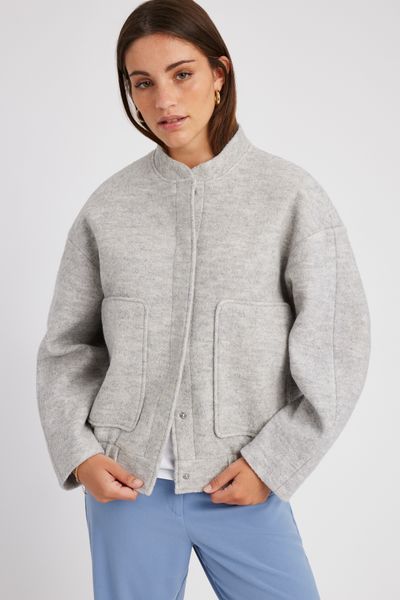 Veste bombardier en laine