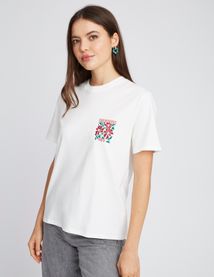 T-shirt imprim&eacute; devant/dos