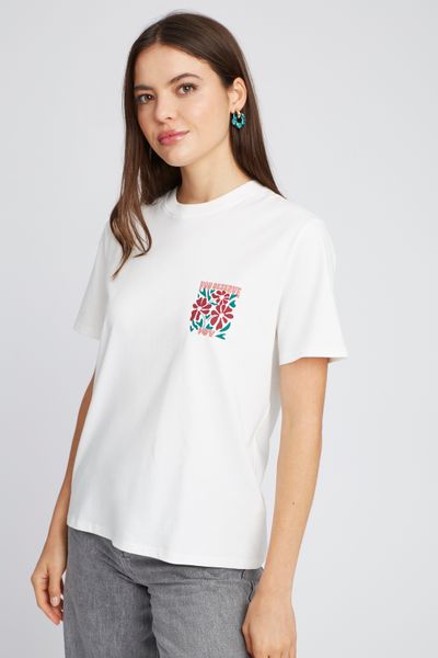 T-shirt imprim&eacute; devant/dos