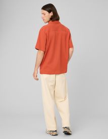 Chemise waffle manches courtes