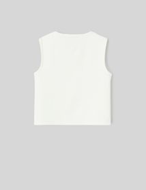 Top sans manches &agrave; n&oelig;uds