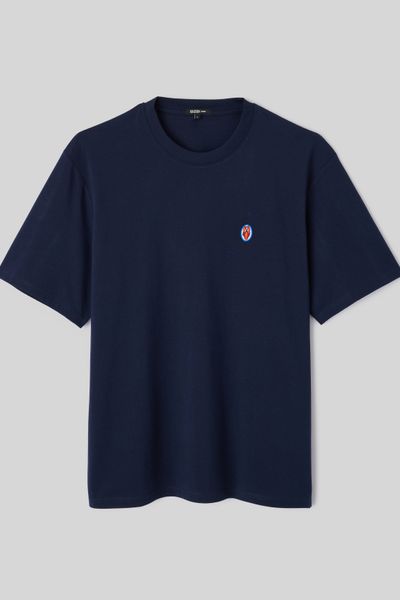 T-shirt broderie poitrine