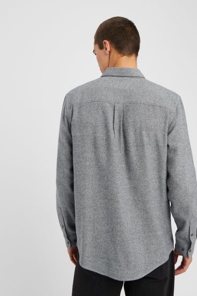 Chemise droite flanelle unie