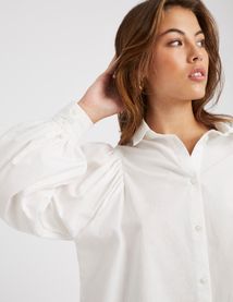 Chemise &agrave; manches bouffantes