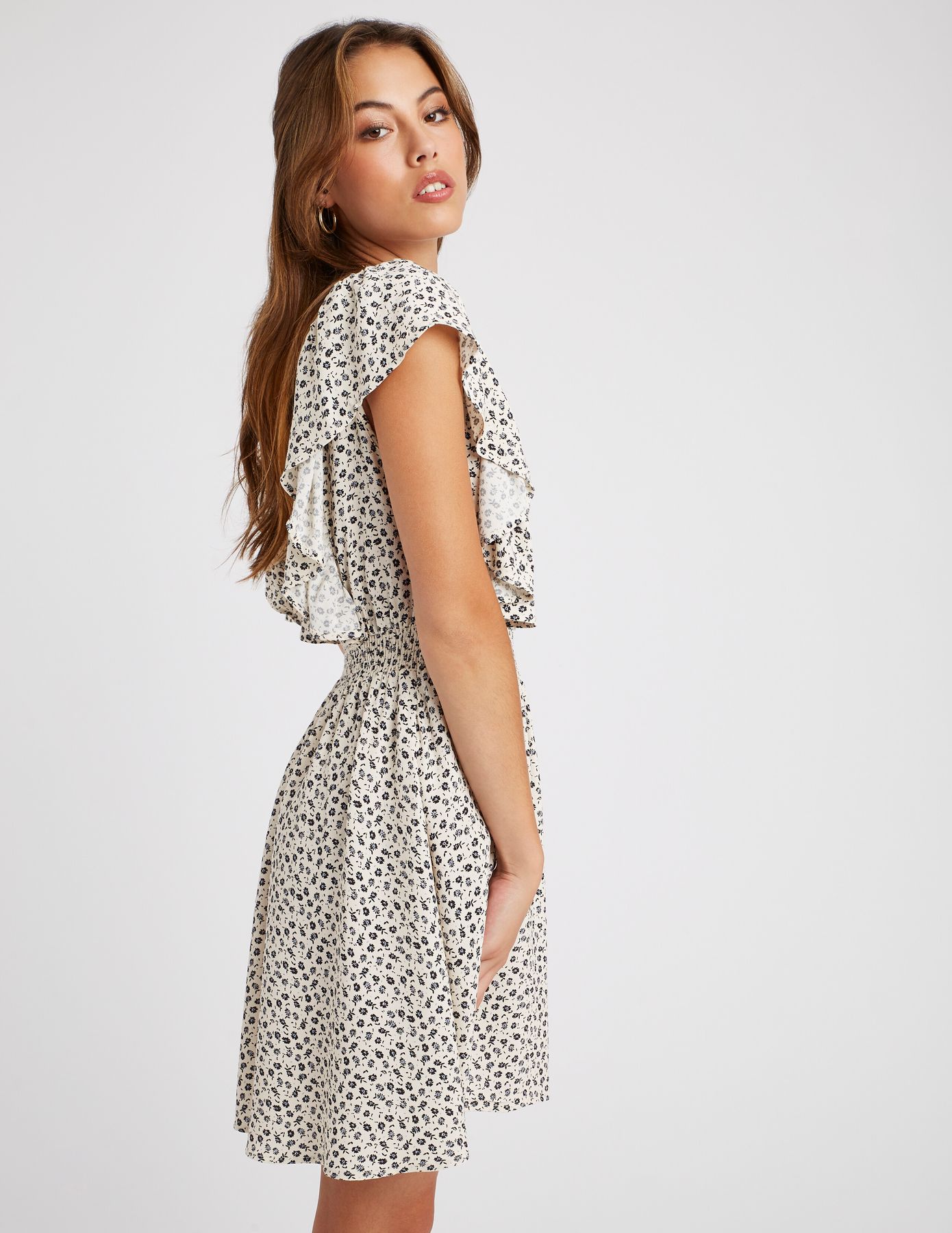 Robe courte imprim&eacute;e