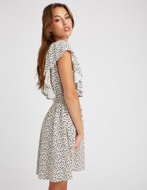 Robe courte imprim&eacute;e