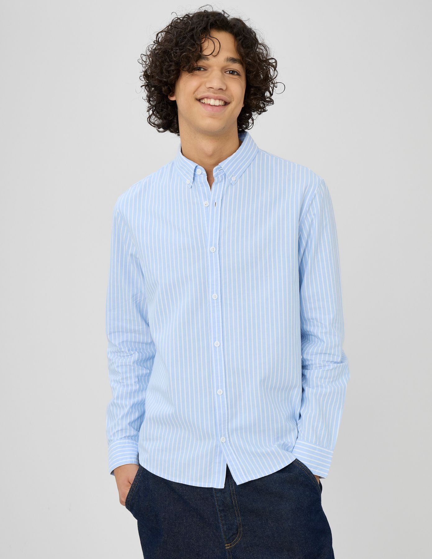 Chemise oxford rayée