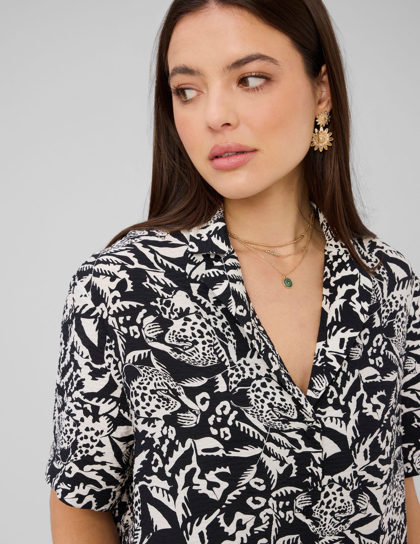 Chemisette imprim&eacute;e