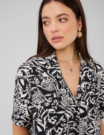 Chemisette imprim&eacute;e