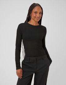 T-shirt fin manches longues