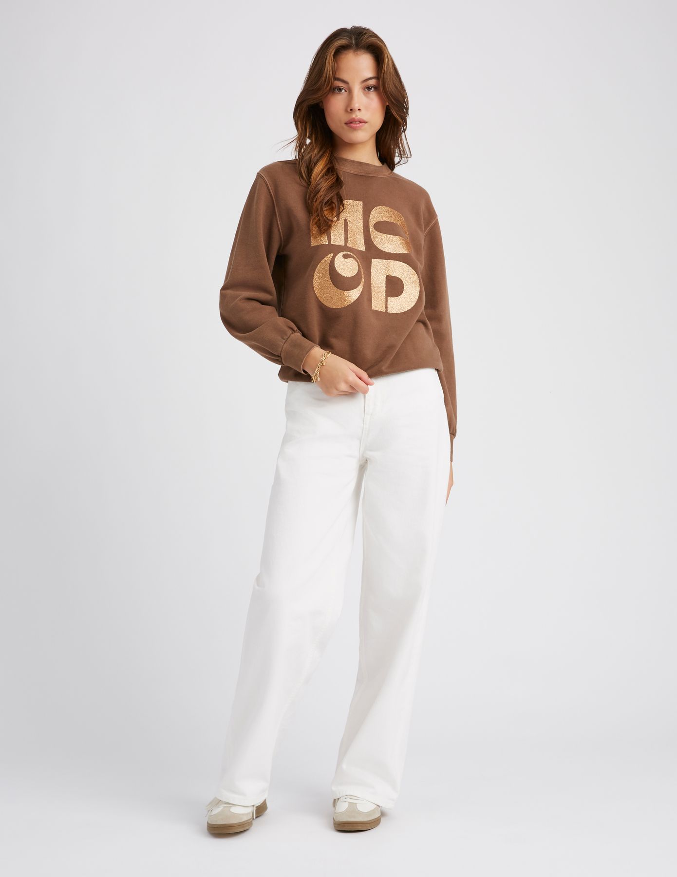 Sweat col rond paillet&eacute;