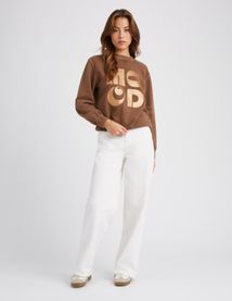 Sweat col rond paillet&eacute;