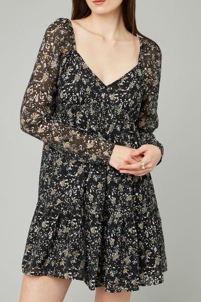 Robe courte imprim&eacute;e