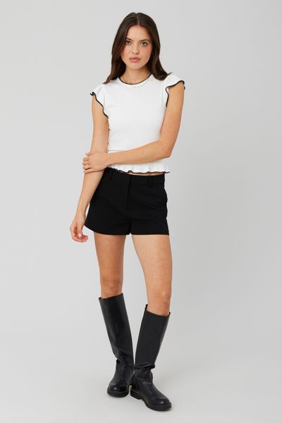 T-shirt surpiqures fantaisie