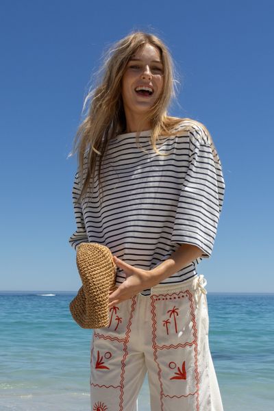 T-shirt oversize ray&eacute;
